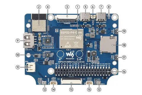 Waveshare ESP32-P4-WIFI6-Touch-LCD-4C